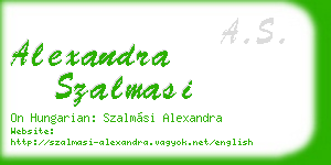 alexandra szalmasi business card